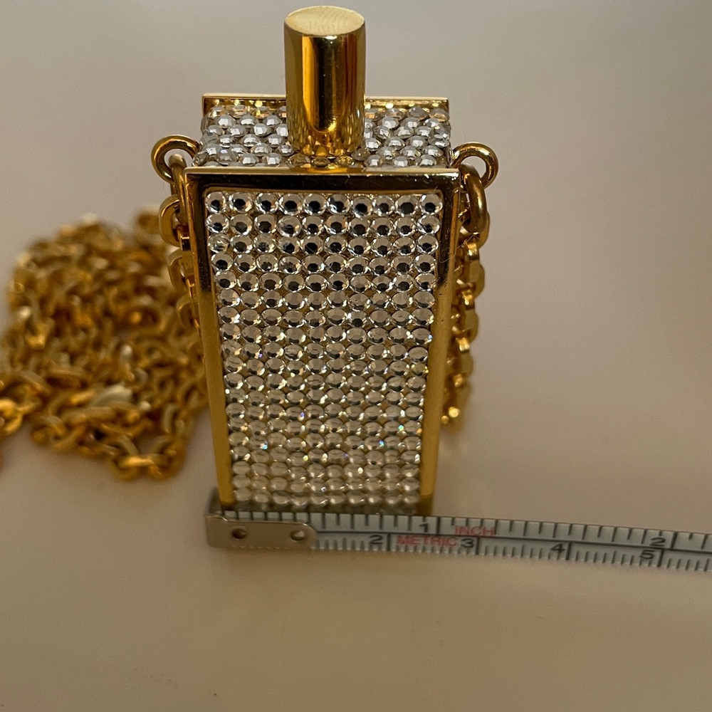 Vintage Judith Lieber perfume bottle Necklace - Picture 2 of 10